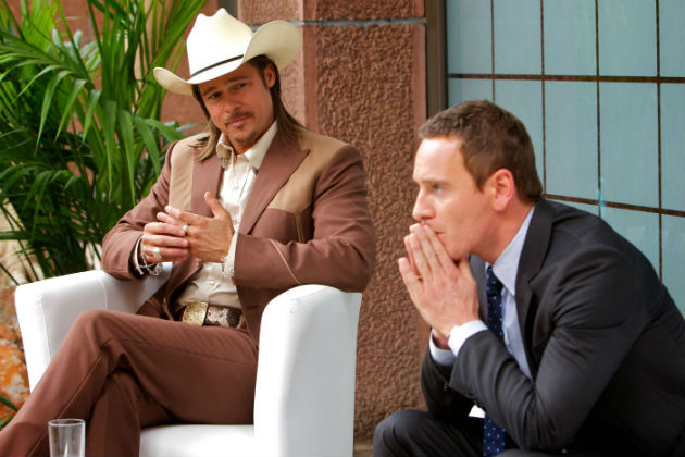 Michael Fassbender and Brad Pitt in Ridley Scott's 'The Counselor'